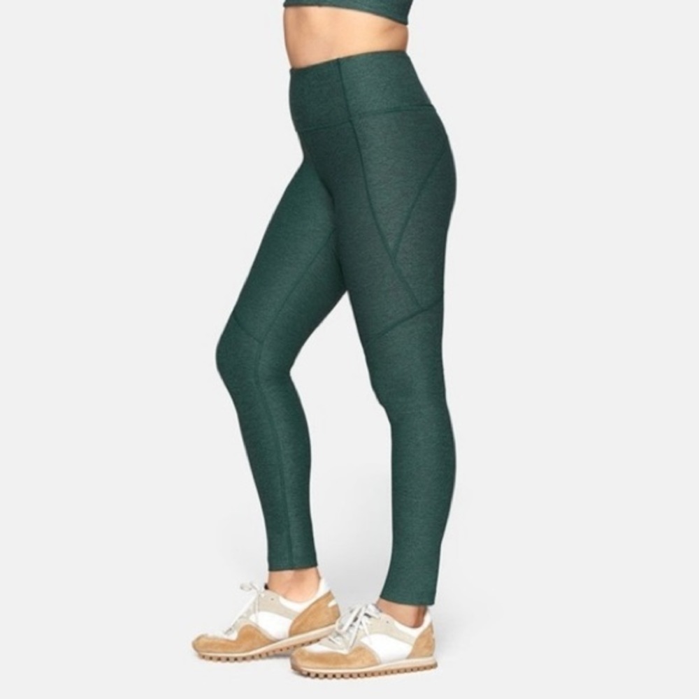 Outdoor Voices Green Warmup Leggings